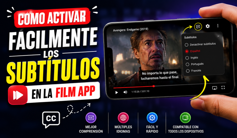 Cómo activar fácilmente los subtítulos en la Film App